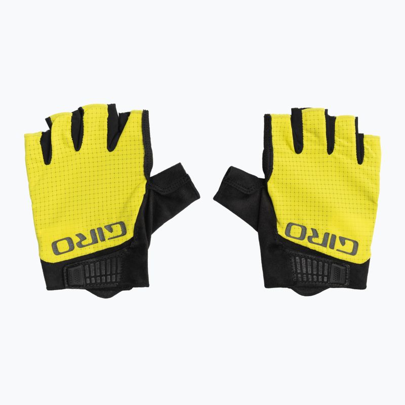 Rękawiczki rowerowe męskie Giro Bravo Gel II highlight yellow 2