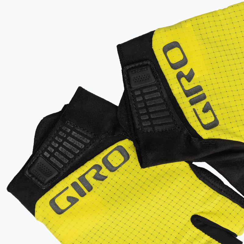 Rękawiczki rowerowe męskie Giro Bravo Gel II highlight yellow 4