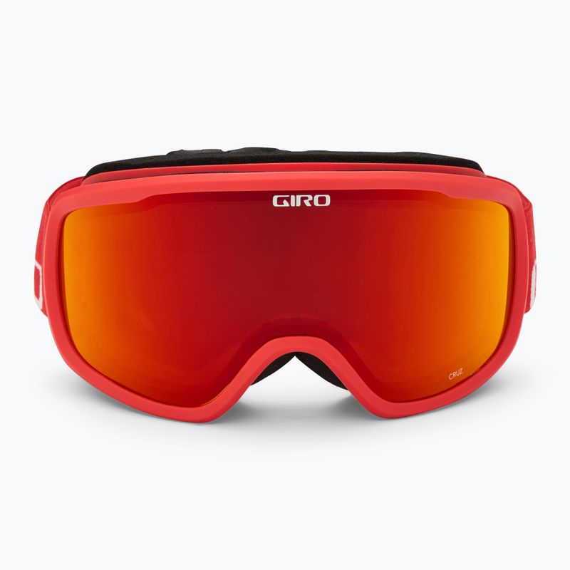 Gogle narciarskie Giro Cruz red&white wordmark/amber scarlet 2
