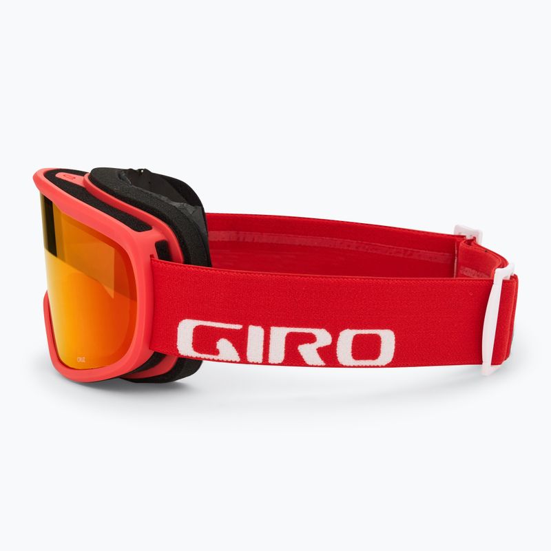 Gogle narciarskie Giro Cruz red&white wordmark/amber scarlet 4