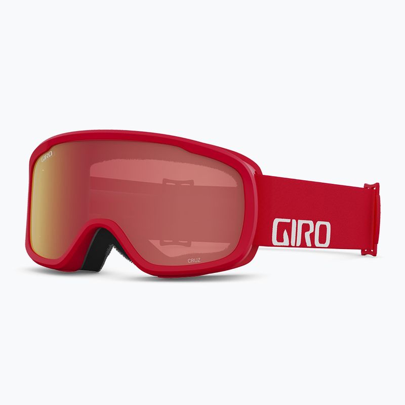 Gogle narciarskie Giro Cruz red&white wordmark/ amber scarlet