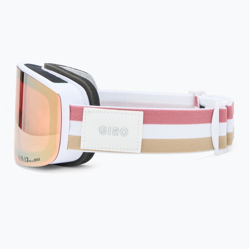 Gogle narciarskie damskie Giro Ella white lx stripe/rose gold/infrared 5