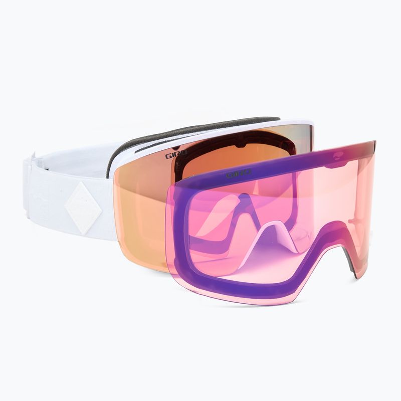 Gogle narciarskie damskie Giro Ella white bliss/rose gold/infrared