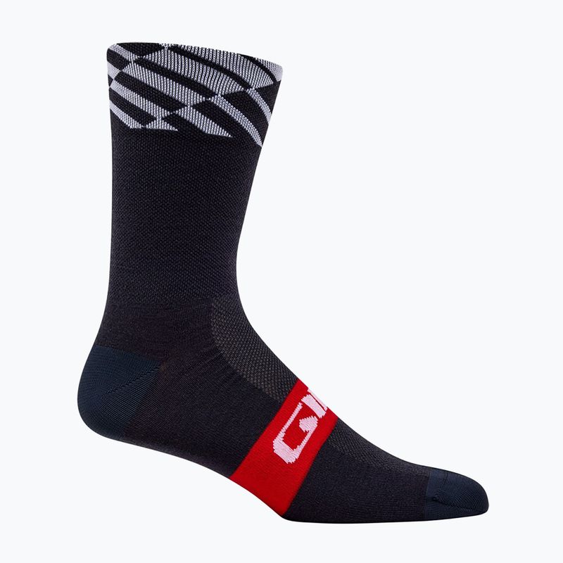 Skarpety Giro Seasonal Merino red/white/charcoal