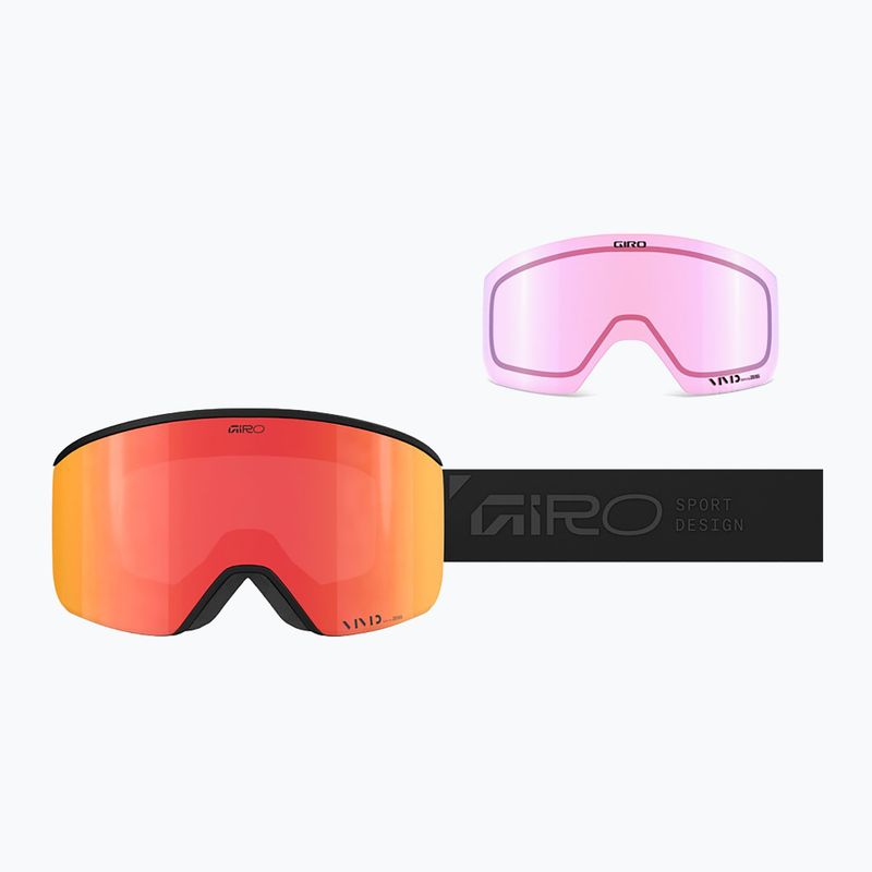 Gogle narciarskie Giro Axis black stacked/vivid ember/vivid infrared 7