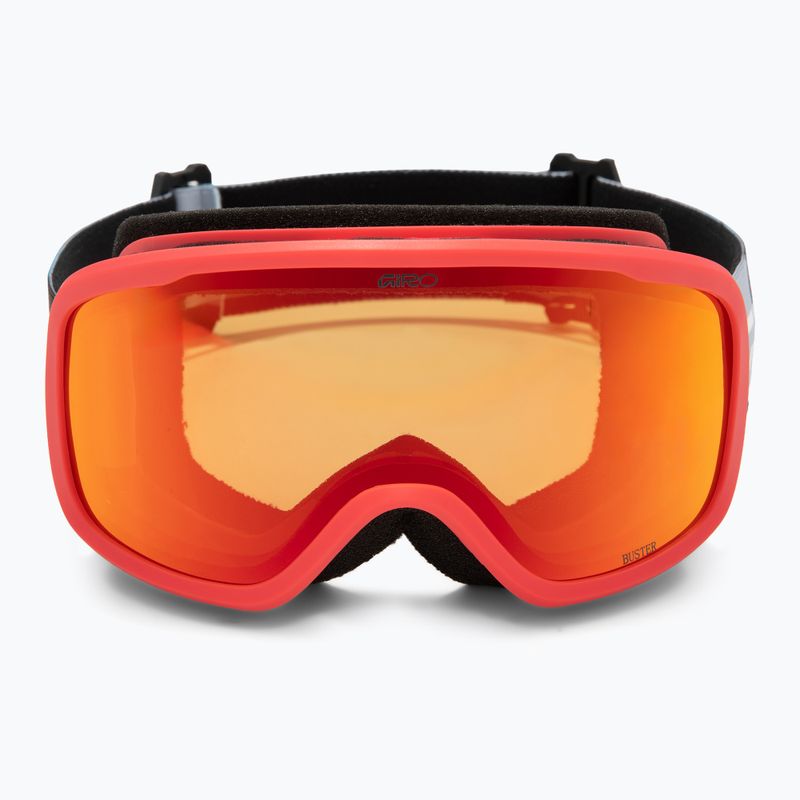 Gogle narciarskie dziecięce Giro Buster Jr black blocks/amber scarlet 2