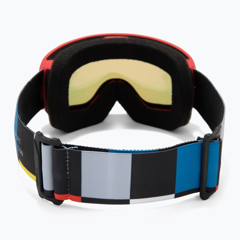 Gogle narciarskie dziecięce Giro Buster Jr black blocks/amber scarlet 3