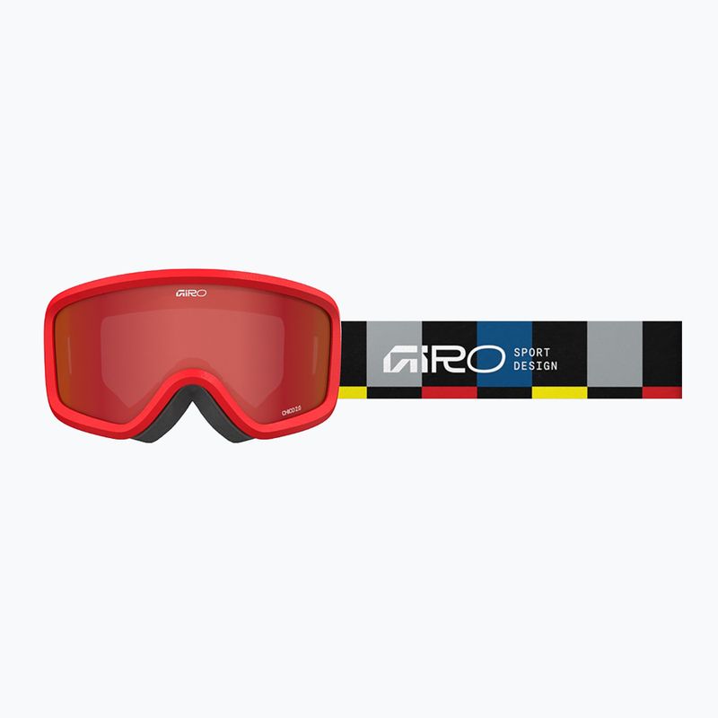 Gogle narciarskie dziecięce Giro Chico 2.0 Jr black blocks/amber scarlet 5