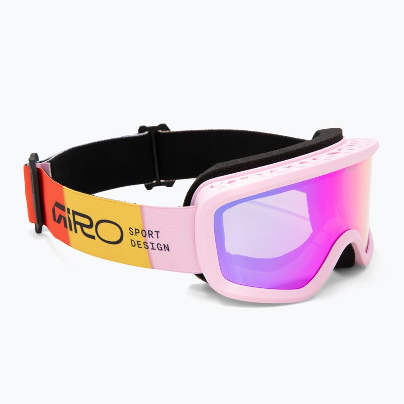 Gogle narciarskie dziecięce Giro Chico 2.0 Jr light pink blocks/amber pink