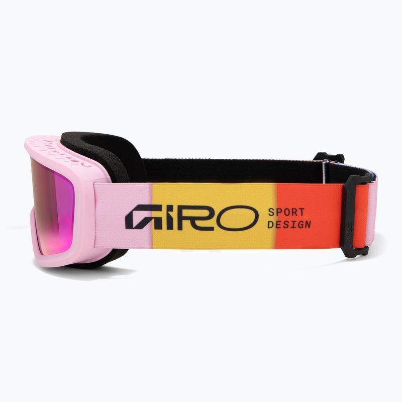 Gogle narciarskie dziecięce Giro Chico 2.0 Jr light pink blocks/amber pink 4