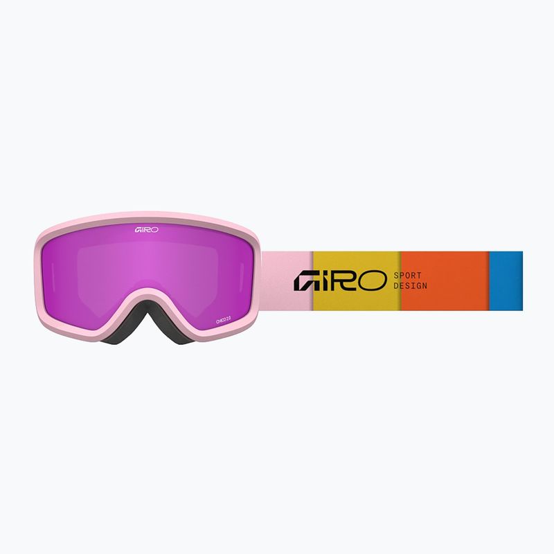 Gogle narciarskie dziecięce Giro Chico 2.0 Jr light pink blocks/amber pink 5
