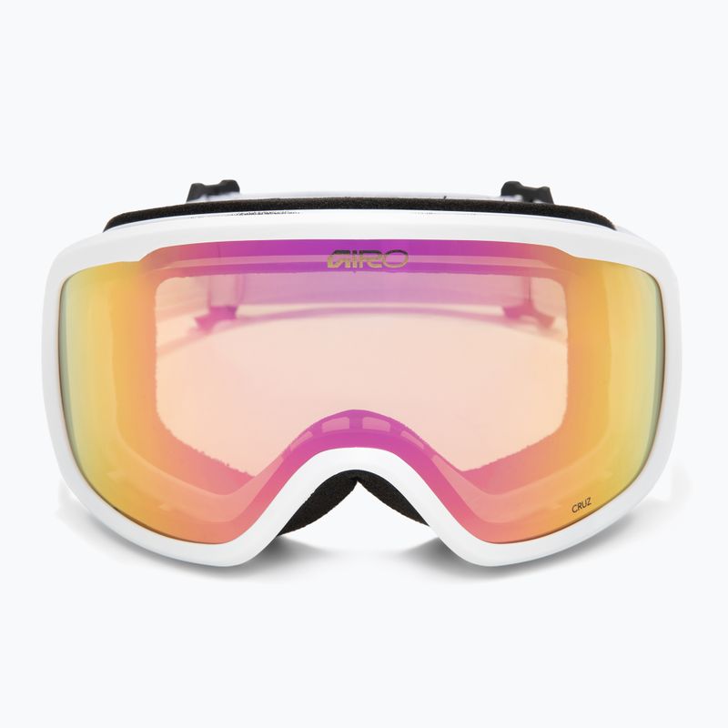 Gogle narciarskie Giro Cruz white stacked/amber pink 2