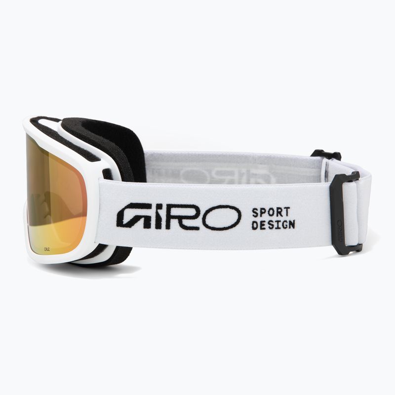 Gogle narciarskie Giro Cruz white stacked/amber pink 4