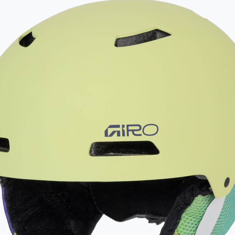 Kask narciarski dziecięcy Giro Crue matte fluorescent green 7
