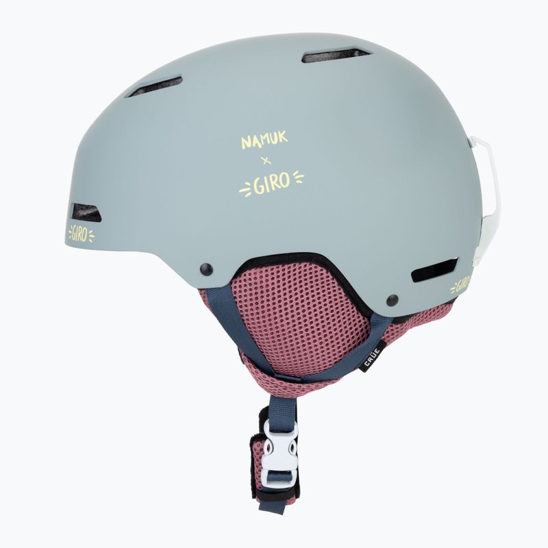 Kask narciarski dziecięcy Giro Crue matte light blue namuk 3