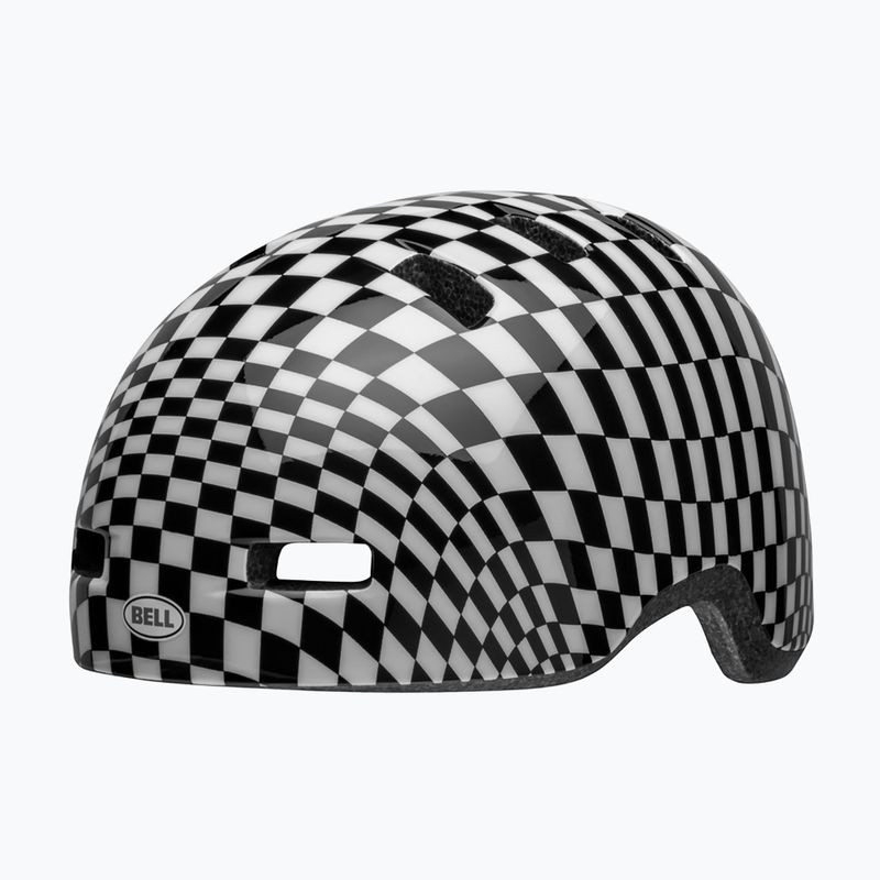 Kask rowerowy dziecięcy Bell Lil Ripper checker gloss black/white