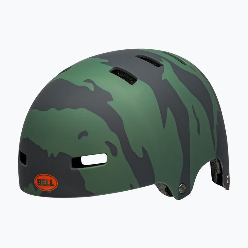 Kask dziecięcy Bell Span Jr ravine matte green/orange