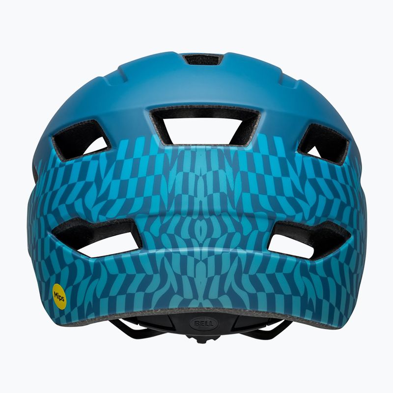 Kask rowerowy dziecięcy Bell Sidetrack Integrated Mips Jr wavy checks matte blue 3