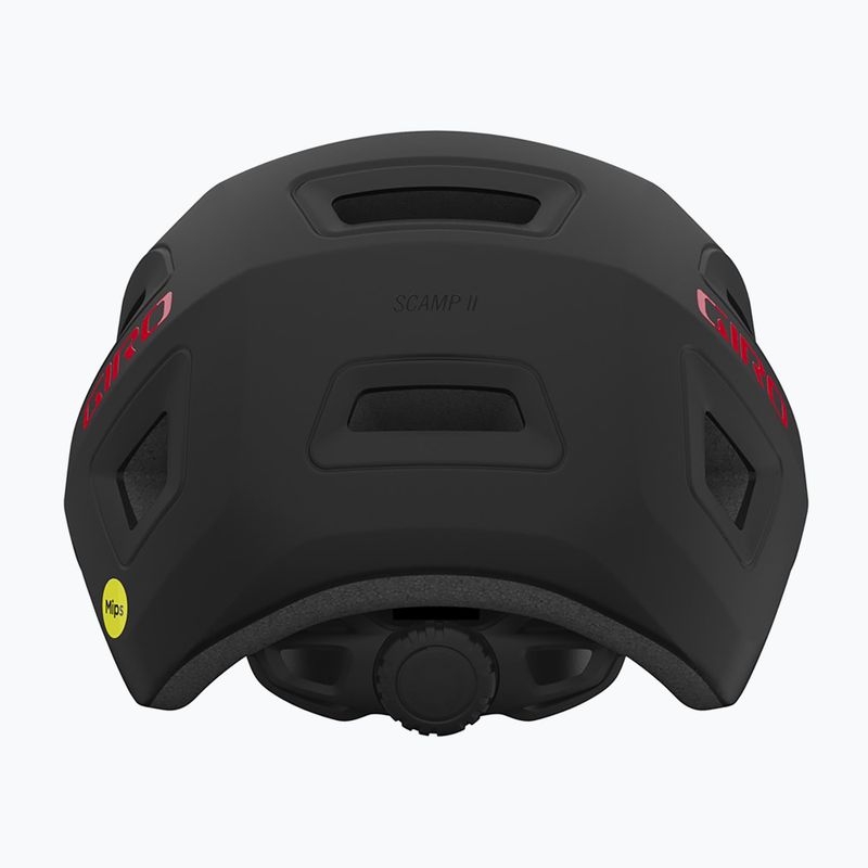 Kask rowerowy dziecięcy Giro Scamp II Jr matte black/red 3