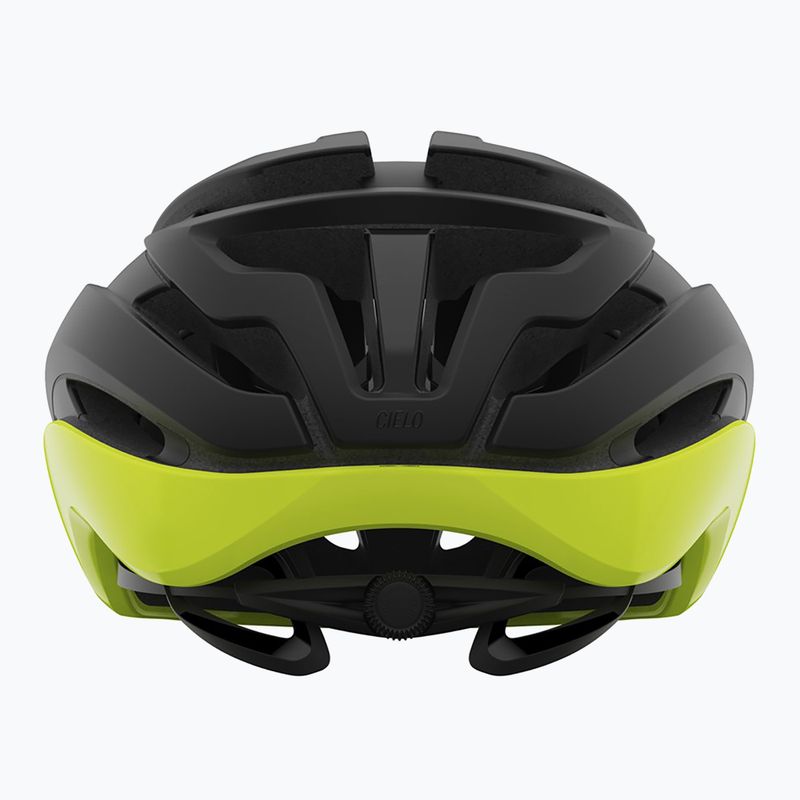Kask rowerowy Giro Cielo MIPS matte black/highlight yellow 3