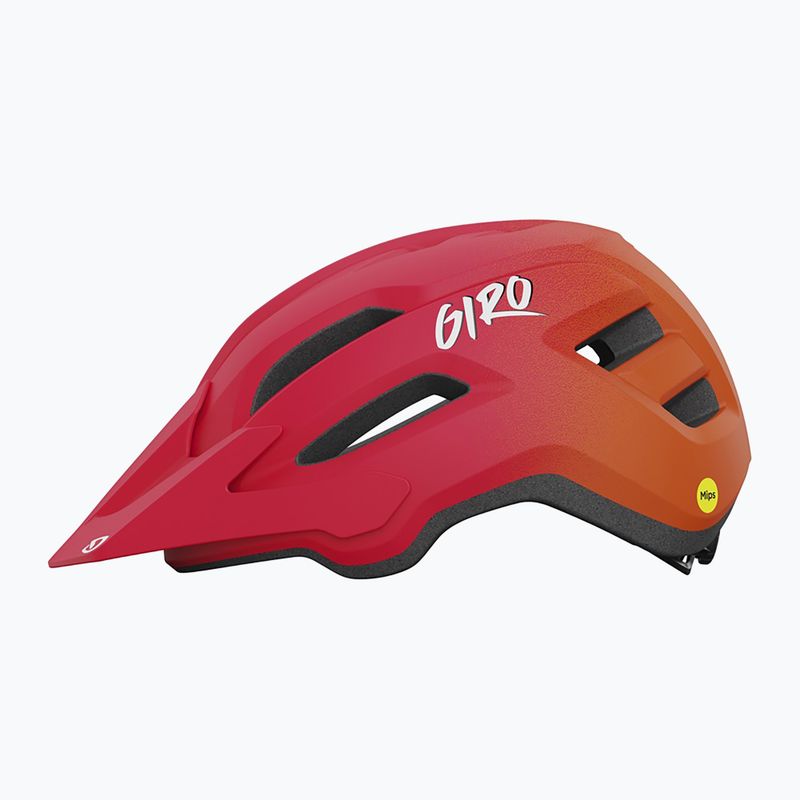 Kask rowerowy dziecięcy Giro Fixture II Integrated MIPS matte red fade 2