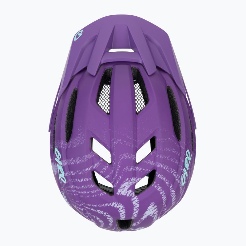Kask rowerowy dziecięcy Giro Fixture II Integrated MIPS matte purple ripple 6