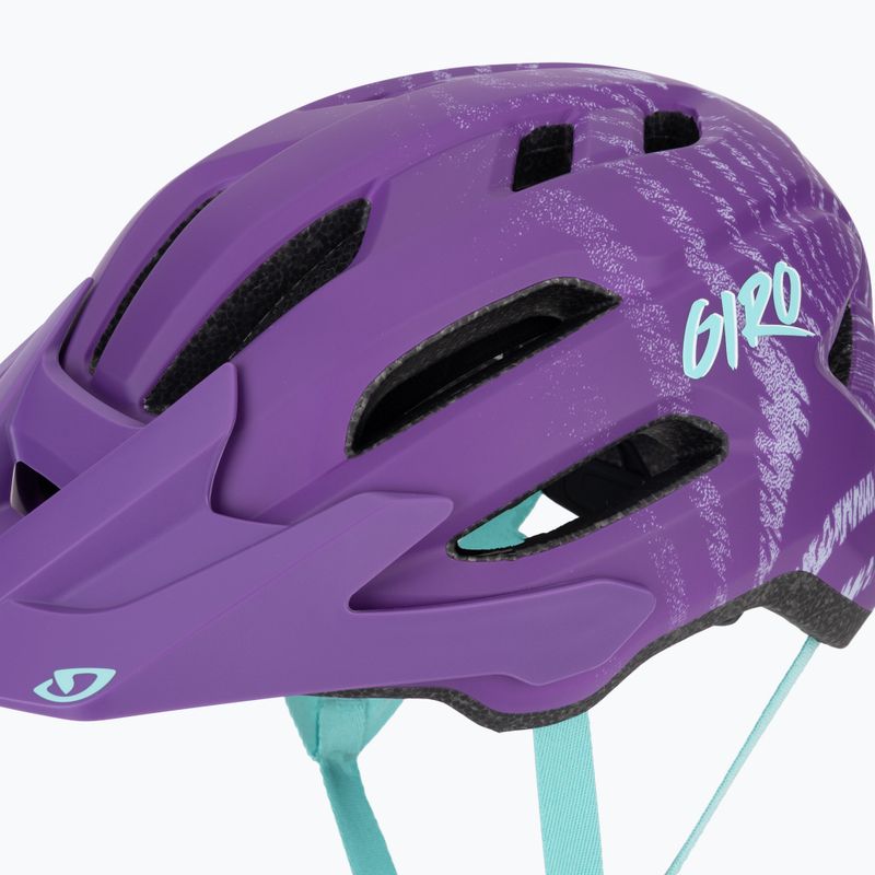 Kask rowerowy dziecięcy Giro Fixture II Integrated MIPS matte purple ripple 8