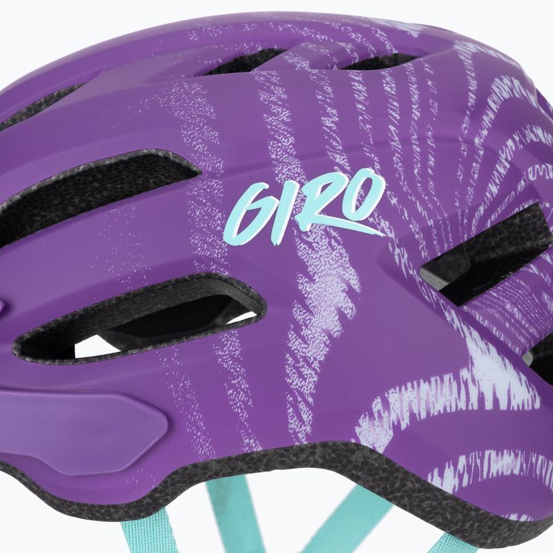 Kask rowerowy dziecięcy Giro Fixture II Integrated MIPS matte purple ripple 9