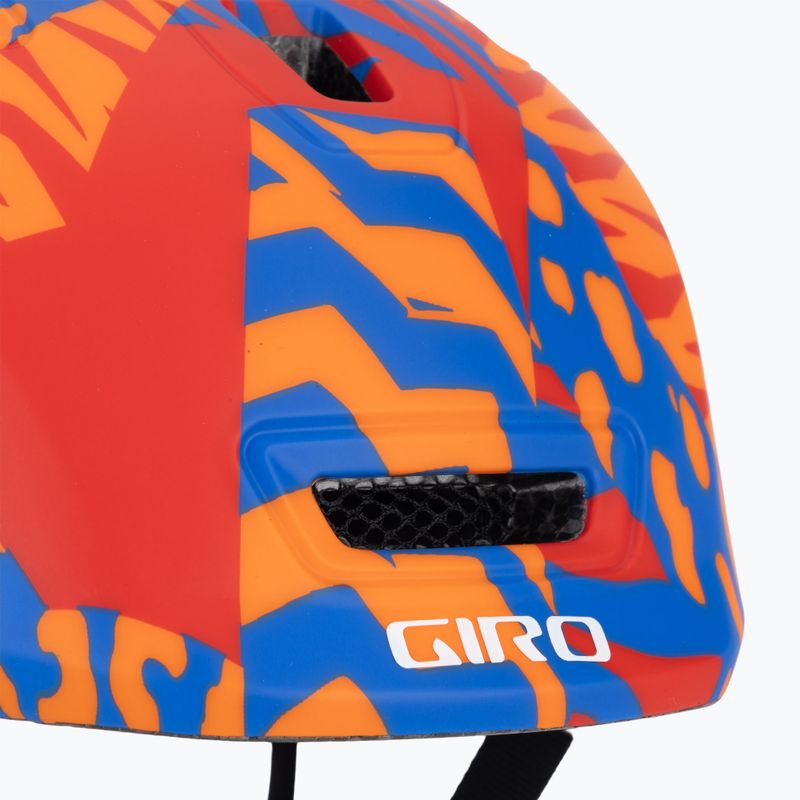 Kask rowerowy dziecięcy Giro Scamp II Jr matte red animal 7
