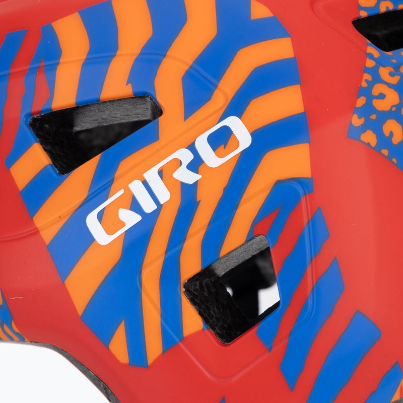 Kask rowerowy dziecięcy Giro Scamp II Jr matte red animal 8