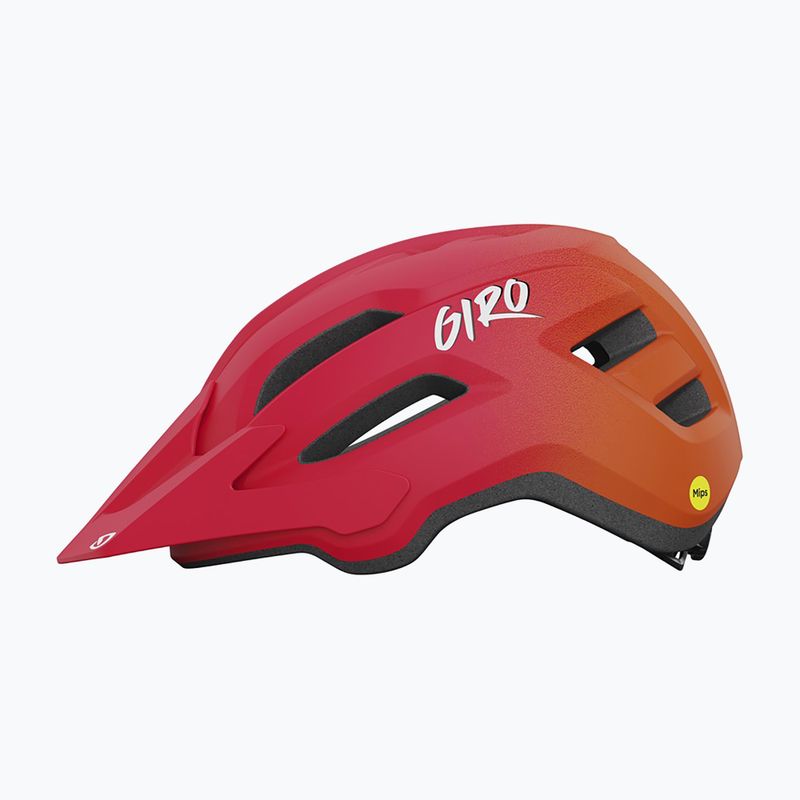 Kask rowerowy dziecięcy Giro Fixture II matte red fade 2