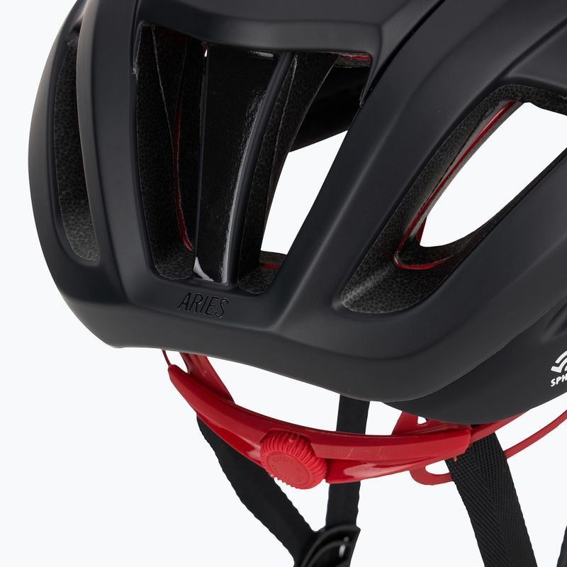 Kask rowerowy Giro Aries Spherical MIPS matte carbon red 7