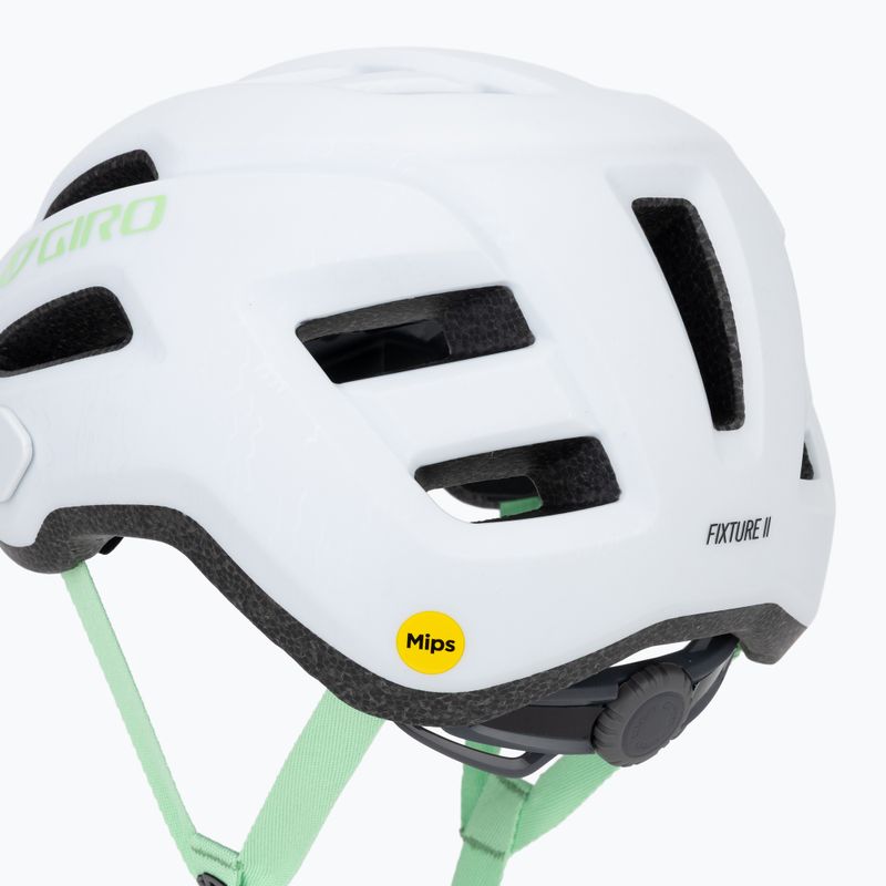 Kask rowerowy Giro Fixture II Integrated MIPS W matte white/green pearl 9