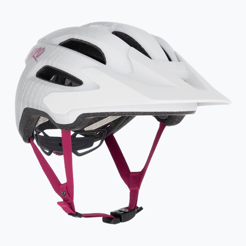 Kask rowerowy dziecięcy Giro Fixture II Integrated MIPS matte white pearl white ripple fade