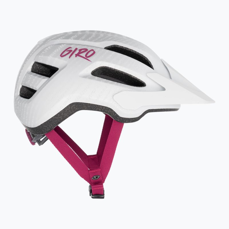 Kask rowerowy dziecięcy Giro Fixture II Integrated MIPS matte white pearl white ripple fade 4