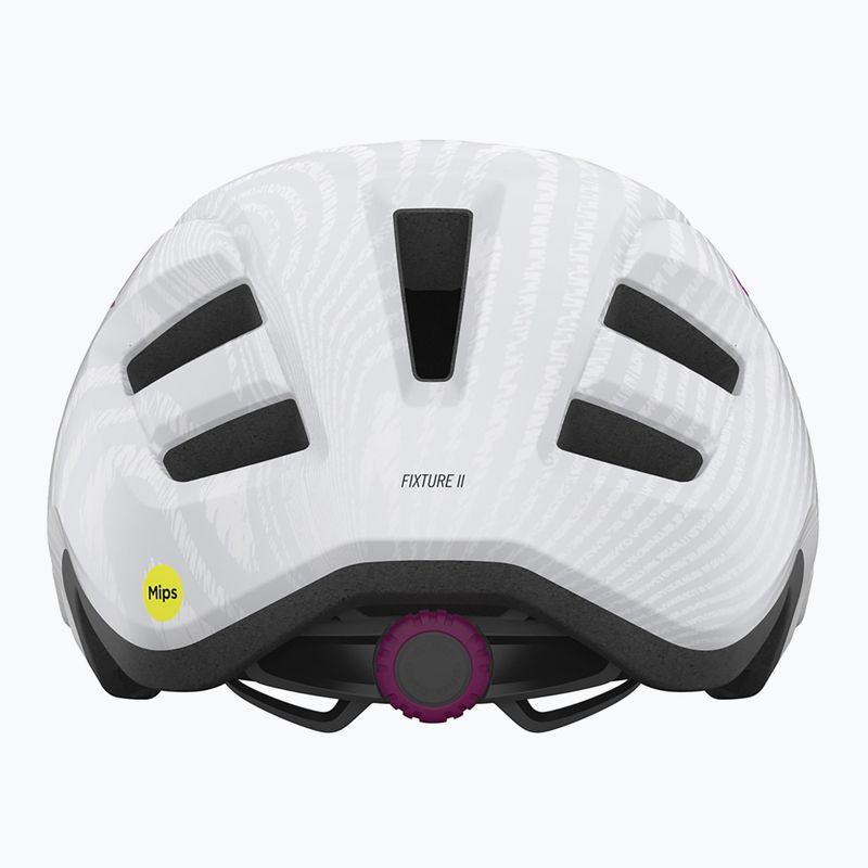 Kask rowerowy dziecięcy Giro Fixture II Integrated MIPS matte white pearl white ripple fade 9