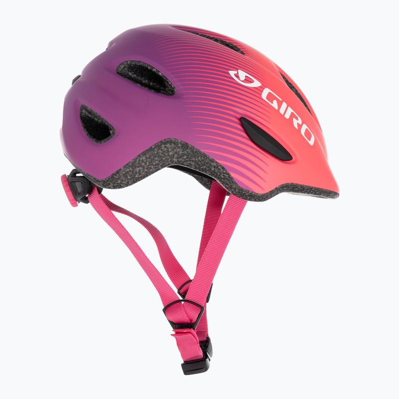 Kask rowerowy dziecięcy Giro Scamp Integrated Mips Jr matte pink/purple fade 4