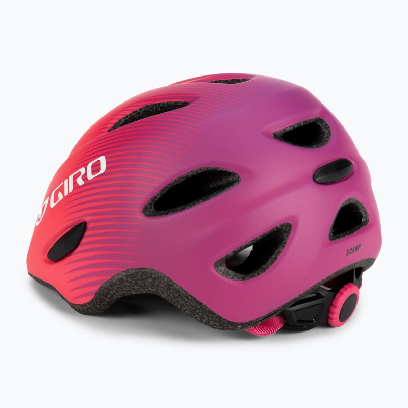 Kask rowerowy dziecięcy Giro Scamp Jr matte pink/purple fade 4