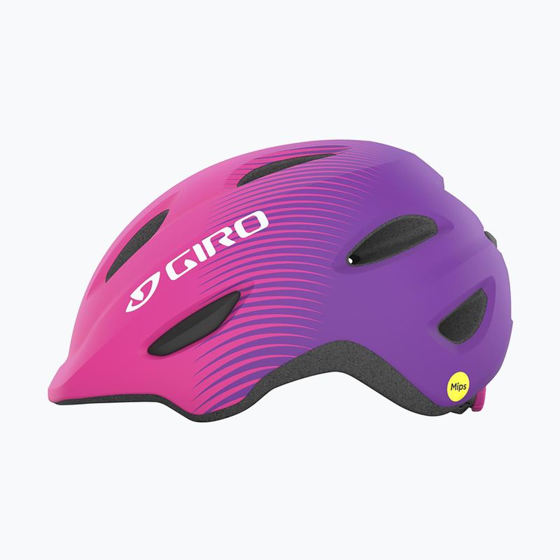 Kask rowerowy dziecięcy Giro Scamp Jr matte pink/purple fade 6