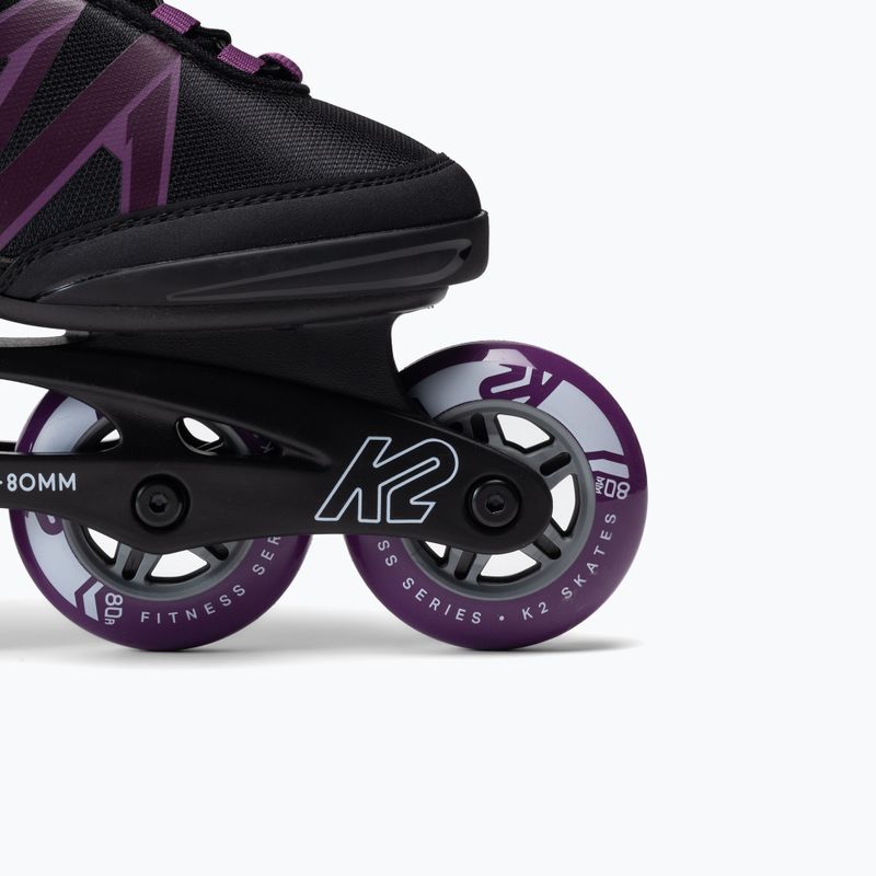 Rolki damskie K2 Kinetic 80 Pro XT black/purple 6