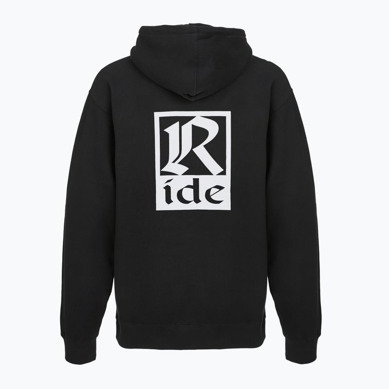 Bluza męska RIDE Old English Hoody black 2