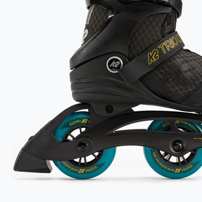 Rolki męskie K2 Trio LT 100 black/orange 7
