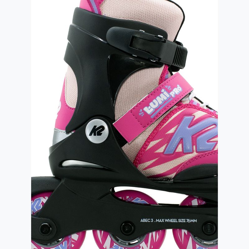 Rolki dziecięce K2 Lumi Pro pink 3