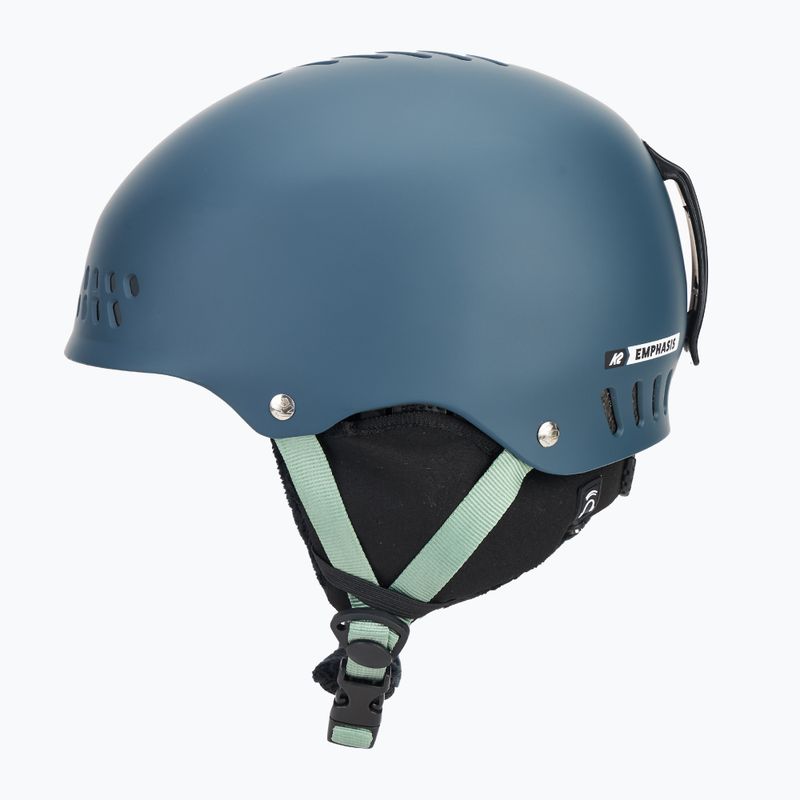 Kask narciarski z systemem audio K2 Emphasis pearl dark teal 4