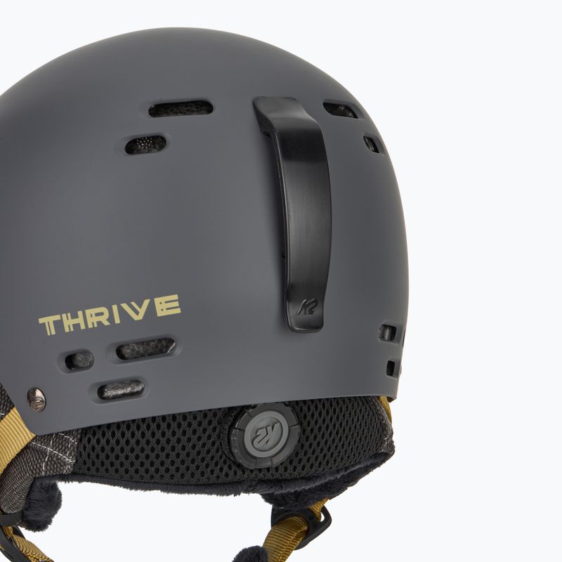 Kask narciarski K2 Thrive dark grey 7