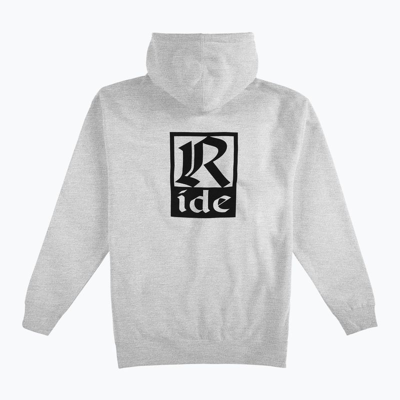 Bluza męska RIDE Old English Hoody heather grey 2
