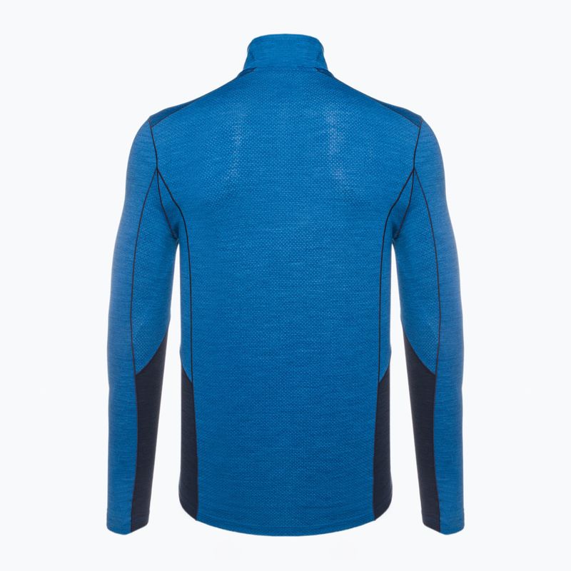 Bluza termoaktywna męska Smartwool Merino Sport 1/4 Zip laguna blue/deep navy 2