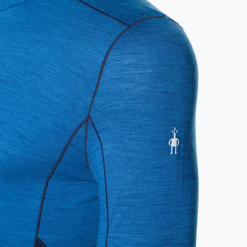 Bluza termoaktywna męska Smartwool Merino Sport 1/4 Zip laguna blue/deep navy 3