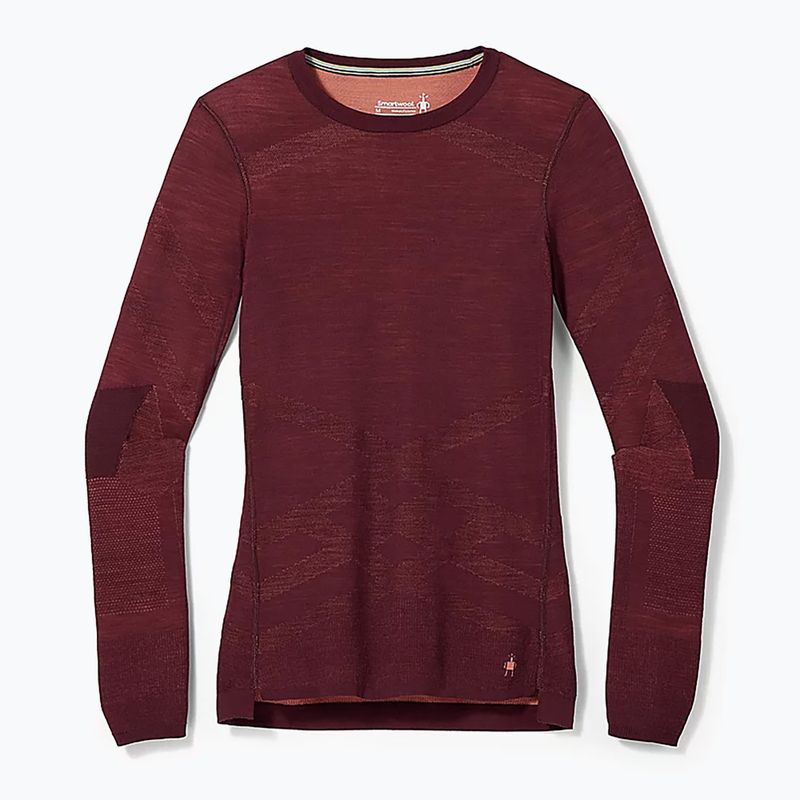Bluza termoaktywna damska Smartwool Intraknit Merino 200 Crew black cherry 4