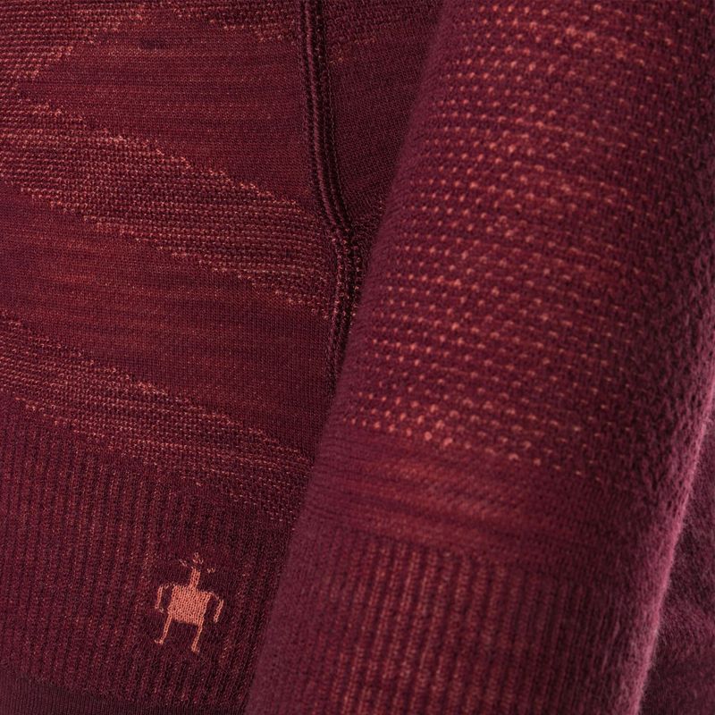 Bluza termoaktywna damska Smartwool Intraknit Merino 200 Crew black cherry 3